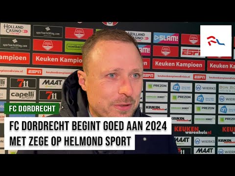 INTERVIEW: Michele Santoni na FC Dordrecht - Helmond Sport (2-0)