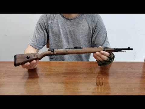 Mini Kar98k Toy Gun with Bullets Unboxing 2023 - Miniature Shell Ejection Sniper Rifle Gun