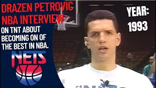 Drazen Petrovic NBA Interview ON TNT | 1993 | 3 Months Before His Death 1993