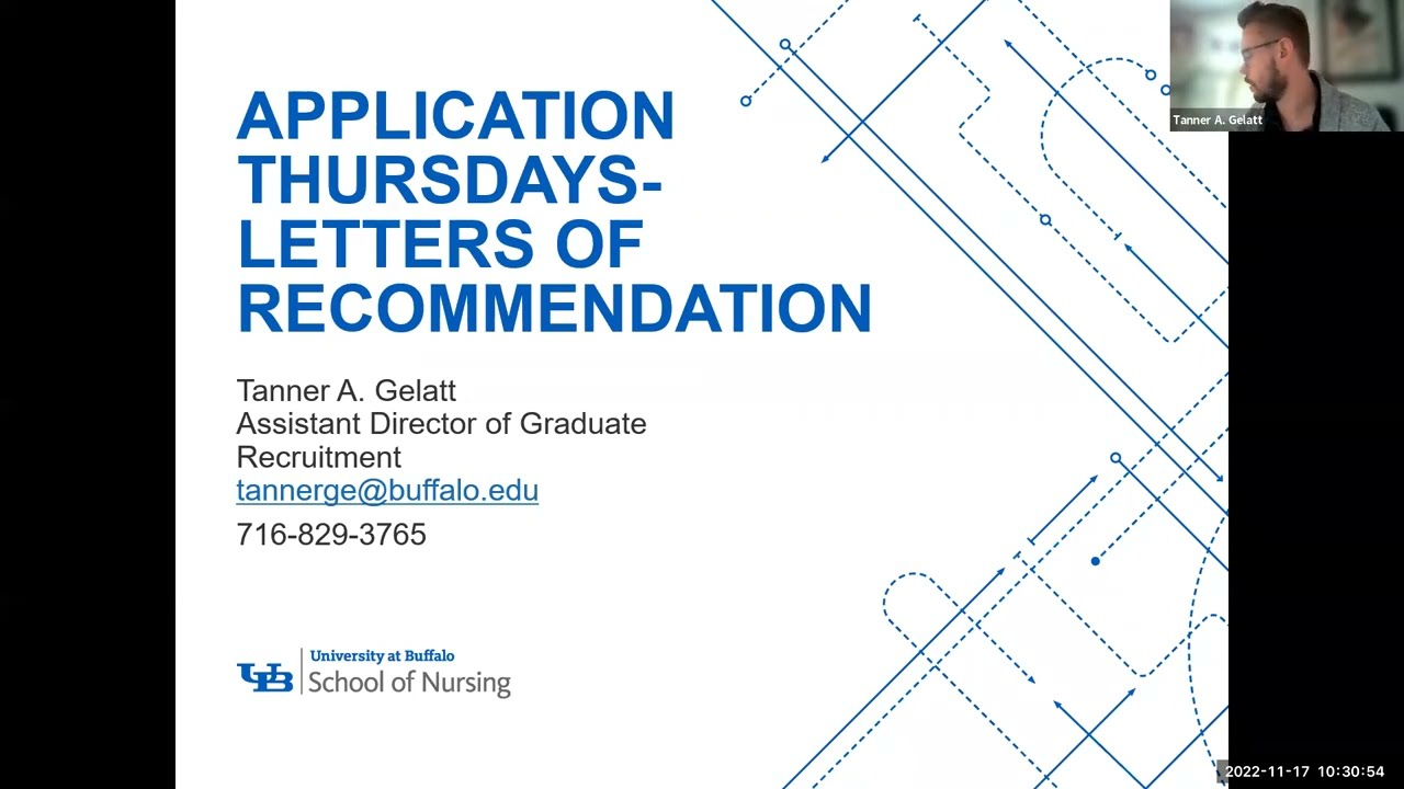 Application Thursdays: Letters of Recommendation presentation title screen.