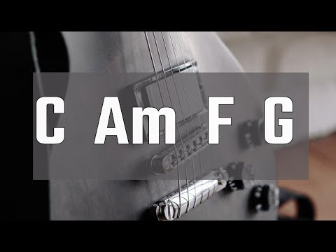 Classic Rock Guitar Backing Track in C Major 160 BPM