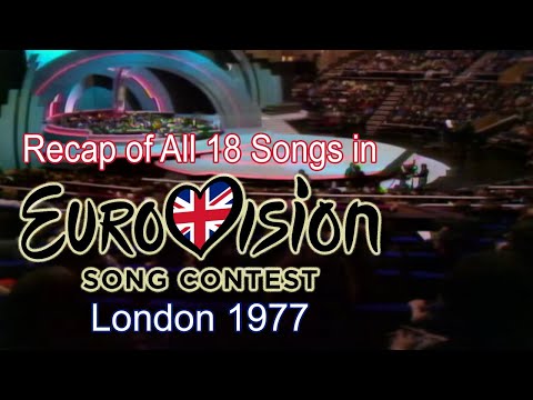 Recap of All 18 Songs in Eurovision Song Contest 1977