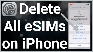 How To Delete All eSIMs On iPhone