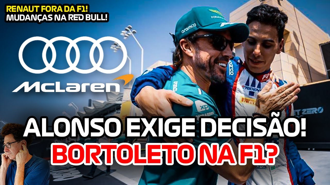 ALONSO INTIMIDA SAUBER SOBRE BORTOLETO! SAÍDA DA RENAULT E RED BULL PODE MUDAR EM 2025!