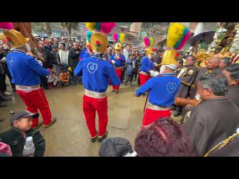 Ceremonia de encuentro - San Francisco con San Juan Bautista   Pomabamba, Ancash, Perú