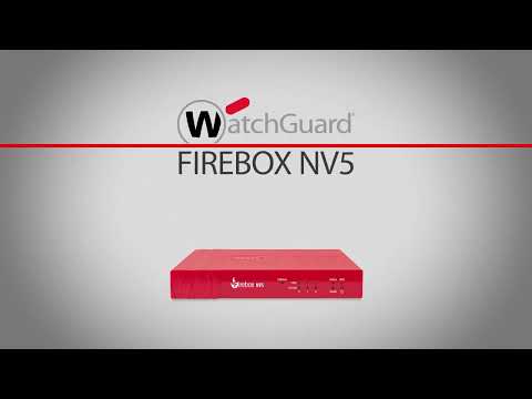 WatchGuard Firebox NV5 Appliance Only video preview
