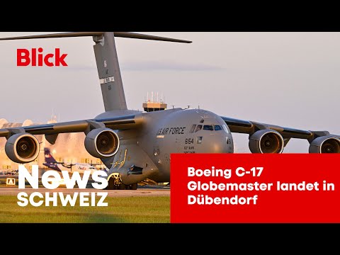 Boeing C-17 Globemaster landet in Dübendorf