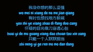 杨坤 (Yang Kun) - 我没你想的那么坚强 (Simplified Chinese / Pinyin Lyrics HD)