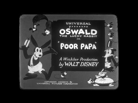 Oswald the Lucky Rabbit - "Poor Papa" (1927) [Blu-ray HD]