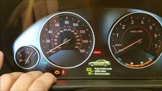 BMW F30 Brake/Oil/Service Light Reset
