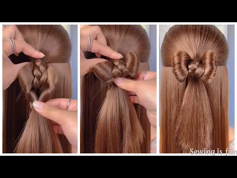 Bow hairstyle for beginners, ponytail bow hairstyles...