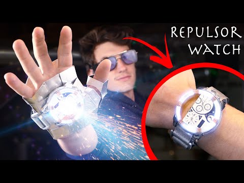 Working Expandable Iron Man Watch Glove Repulsor! (From Captain America Civil War)