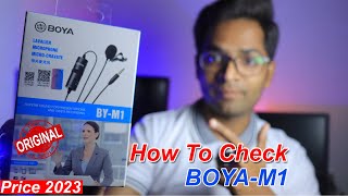 How to Check Boya-M1 Original Mic - 2023 (Boya-M1 Price)