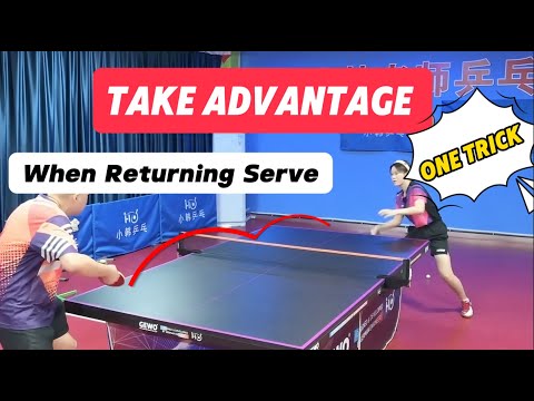 One Trick to Take Advantage When Returning Serve  | Tactics
