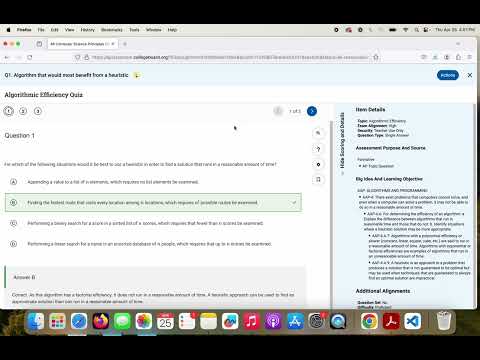 AP CSP Exam Review | Algorithmic Efficiency
