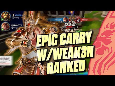 INSANE Mercury Jungle Carry w/Weak3n! - SMITE 2 Ranked Gameplay (High Kills!)