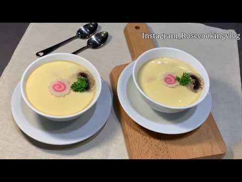 Cách làm trứng hấp Nhật Bản || How to Make Chawanmushi (Japanese Steamed Egg Custard Recipe)