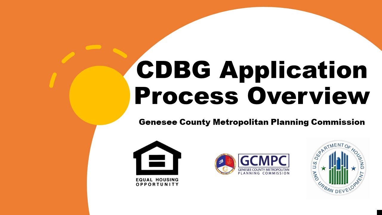 CDBG Application Process