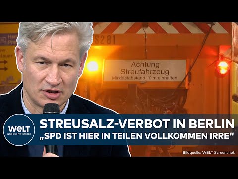 BERLIN: Heftiges Glatteis und Streusalz-Verbot! Poschardt kritisiert Wegner wegen Politik