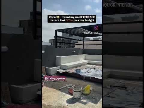 low budget terrace decoration design #idea#interiordesign#trending#home#rooftop#follow#for#more#
