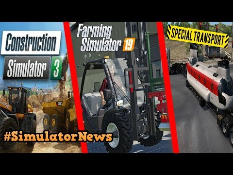 NOVITÀ SU CONSTRUCTION SIMULATOR, FS19 E AMERICAN TRUCK SIMULATOR! - #SimulatorNews