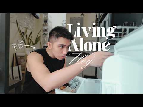 Ordinary Days: Living Alone in Makati  - a WFH, Cooking, Grocery & Cleaning vlog | Life in Manila