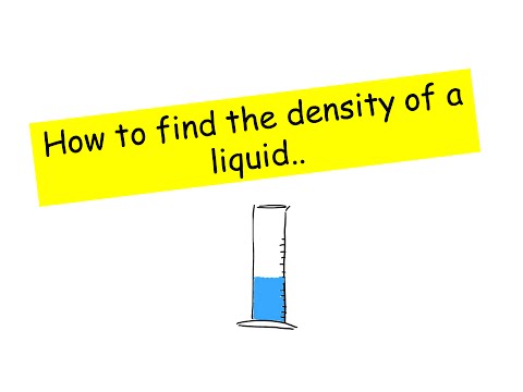 Finding the density of a liquid - IGCSE Physics