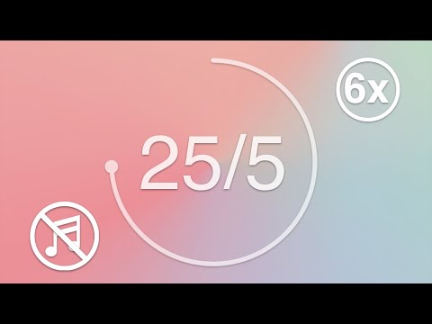 25 minute timer - 5 minute break - 3 hour Version - Pastel - Study & Focus Timer