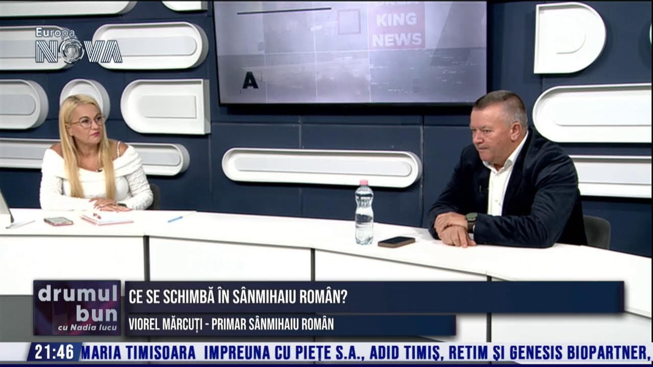 VIDEO (integral) emisiune Drumul Bun cu NADIA IUCU. Invitat: Viorel Marcuti, primar comuna Sanmihaiu Roman