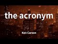 Ken Carson The Acronym Lyrics