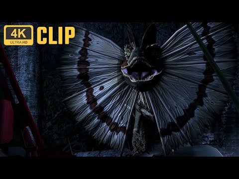 Dilophosaurus Encounter ● Jurassic Park: The Game | Clip Gameplay Ultra HD 4K