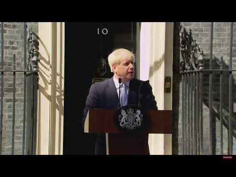 Boris Johnson's First Speech as Prime Minister outside of No. 10 Downing Street!