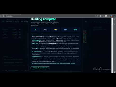 100 AI Agents Build a Skyscraper in Real-Time demo
