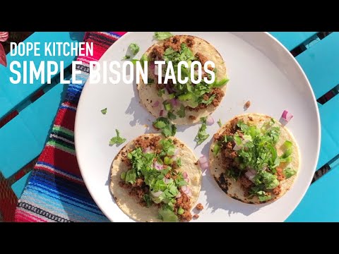Easy Healthy Ground Bison Tacos