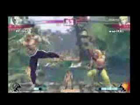 SF4:RF (Sa) vs Wao (Ke) - a-cho 3on3 - 13-12-2009