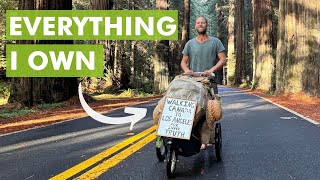 Everything I Own... Fits On This Walking Cart