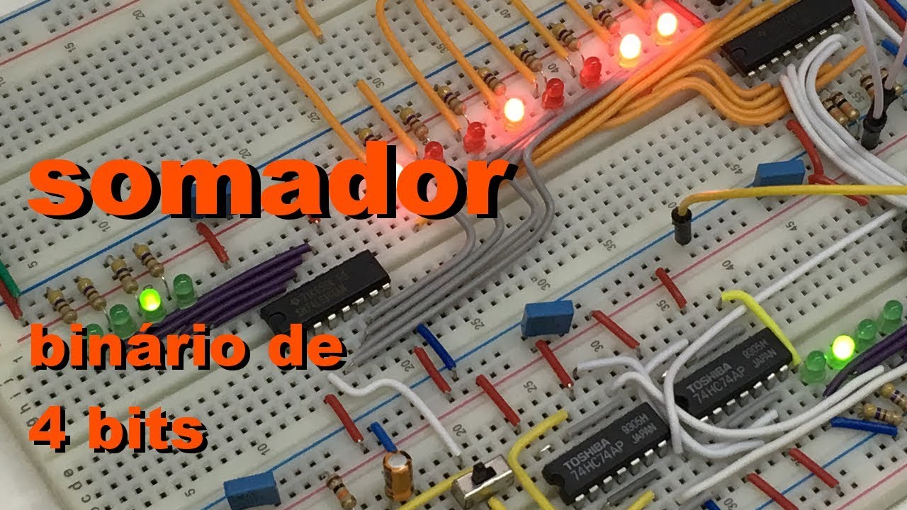 SOMADOR BINÁRIO DE 4 BITS | Conheça Eletrônica! #038