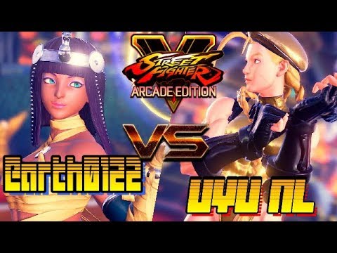 SFV/SF5 AE ☆ Earth0122 (Menat) VS  UYU NL (Cammy) Street fighter V Arcade edition