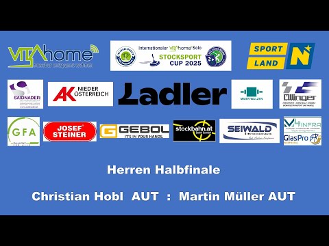 VitaHome Solo Stocksport Cup 2025, Halbfinale der Herren, Christian Hobl : Martin Müller