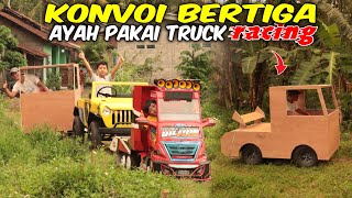 Download lagu KONVOY BERTIGA MODIFIKASI ATV JADI TRUCK RACING AT... mp3