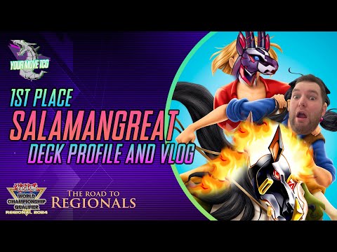 1st Place SALAMANGREAT Yu-Gi-Oh! Deck Profile + VLOG - August 2023