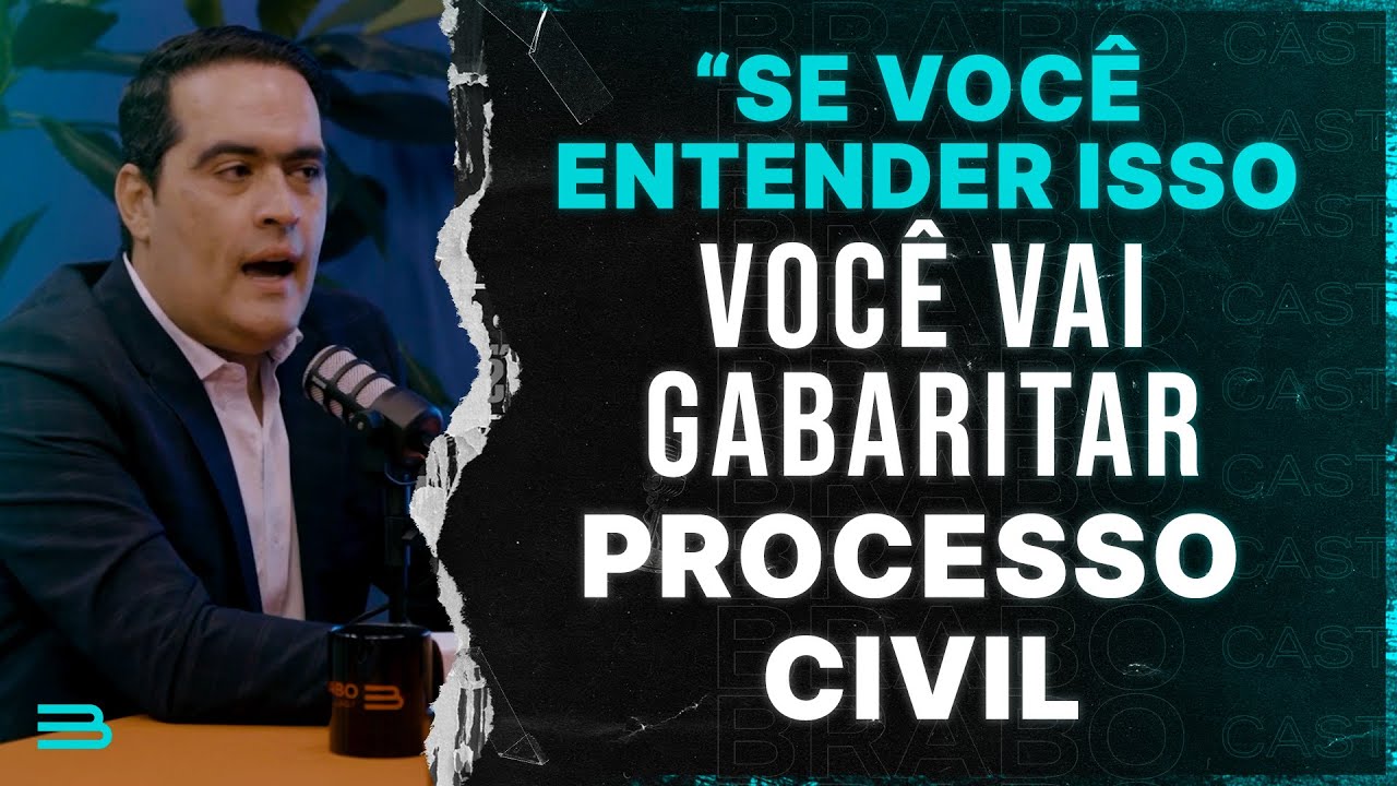 COMO APRENDER PROCESSO CIVIL PARA CONCURSO COMEÇANDO HOJE  Brabocast#05  Luciano Masson