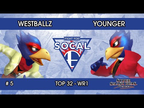 Fight For SoCal 5 - Westballz (Falco) VS Younger (Falco) - SSBM - Top 32 - Winners Round 1