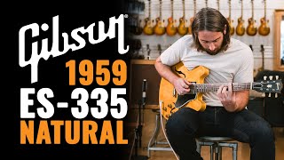 Video thumbnail for 1959 Natural Gibson ES-335 | CME Vintage Demo | Nathaniel Murphy by Chicago Music Exchange