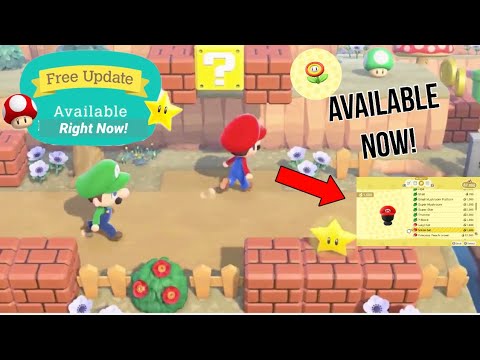 Animal Crossing New Horizons x Super Mario Collaboration Items Update Available NOW!