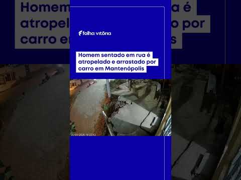 Homem sentado em rua é atropelado e arrastado por carro em Mantenópolis