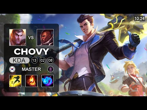 Chovy Jayce Mid vs Lucian - KR Master Patch 10.24