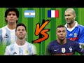 Messi-Maradona vs Mbappe-Zidane💪