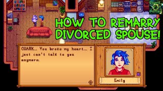 Regret Divorcing Your Spouse In Stardew Valley?