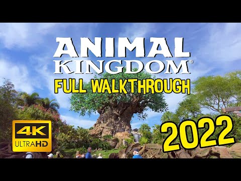 FULL Animal Kingdom Walkthrough (2022) | COMPLETE 4K POV TOUR | Park Ambience & Music